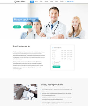 dizajn web stránka lekárska ambulancia